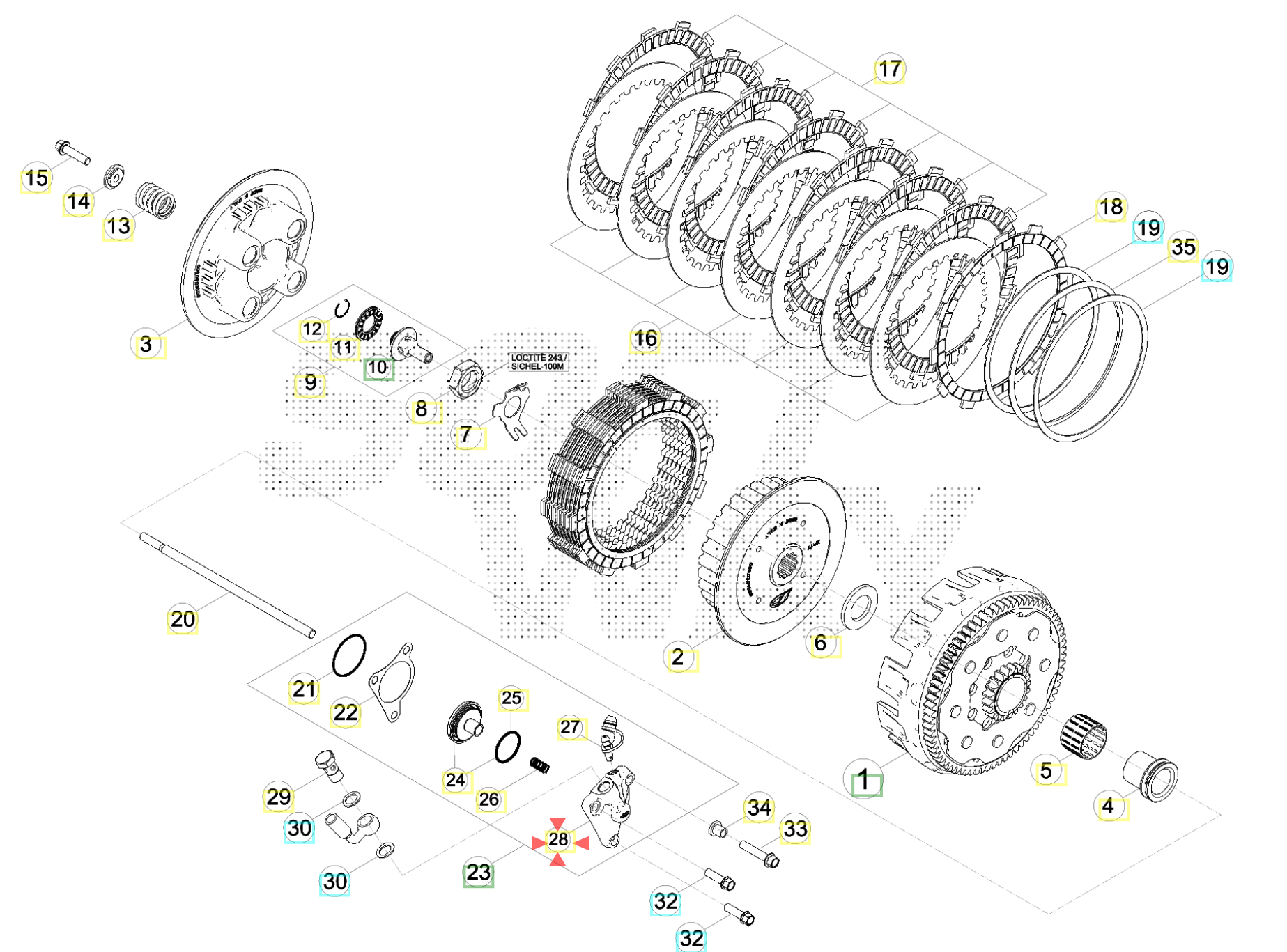 Clutch Slave Cylınder Cover Beta Orj Yp B4-1