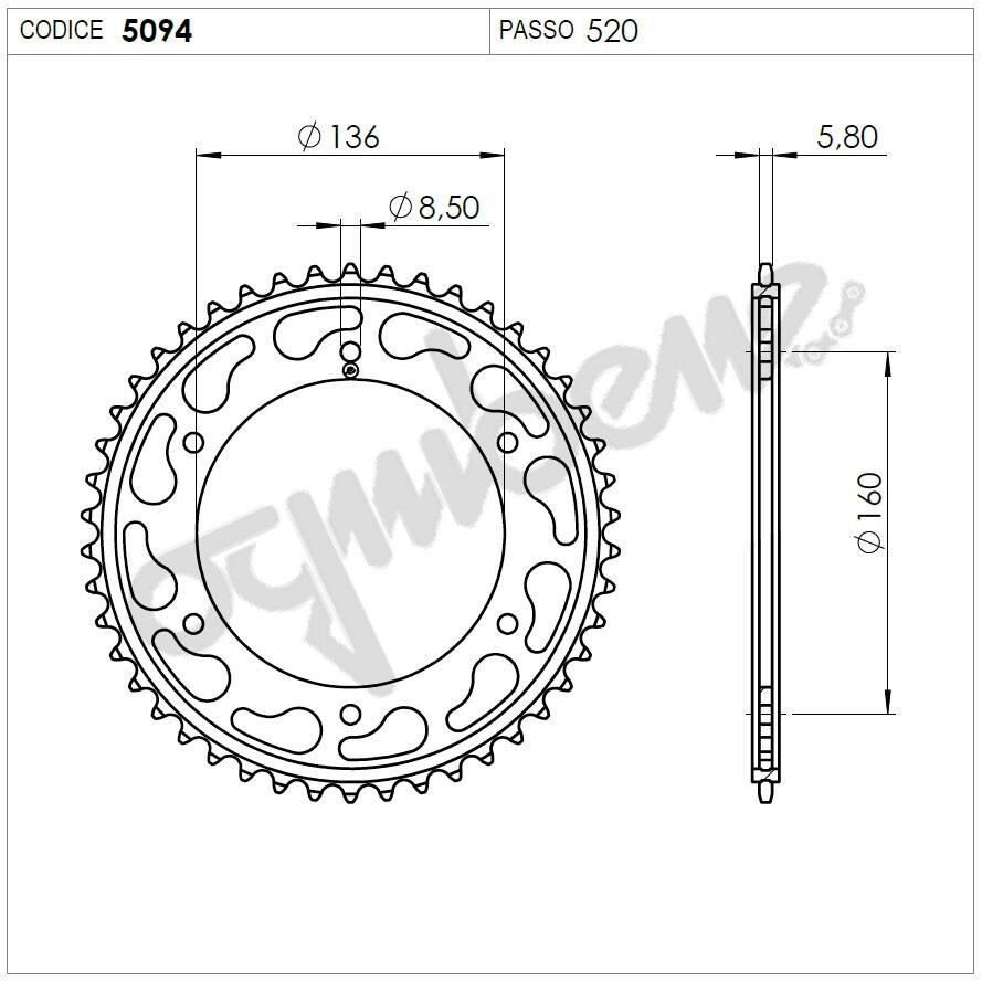 Aprılıa Ognıbene Arka Dişli 44T
