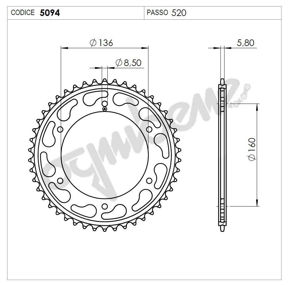 Aprılıa Ognıbene Arka Dişli 45T