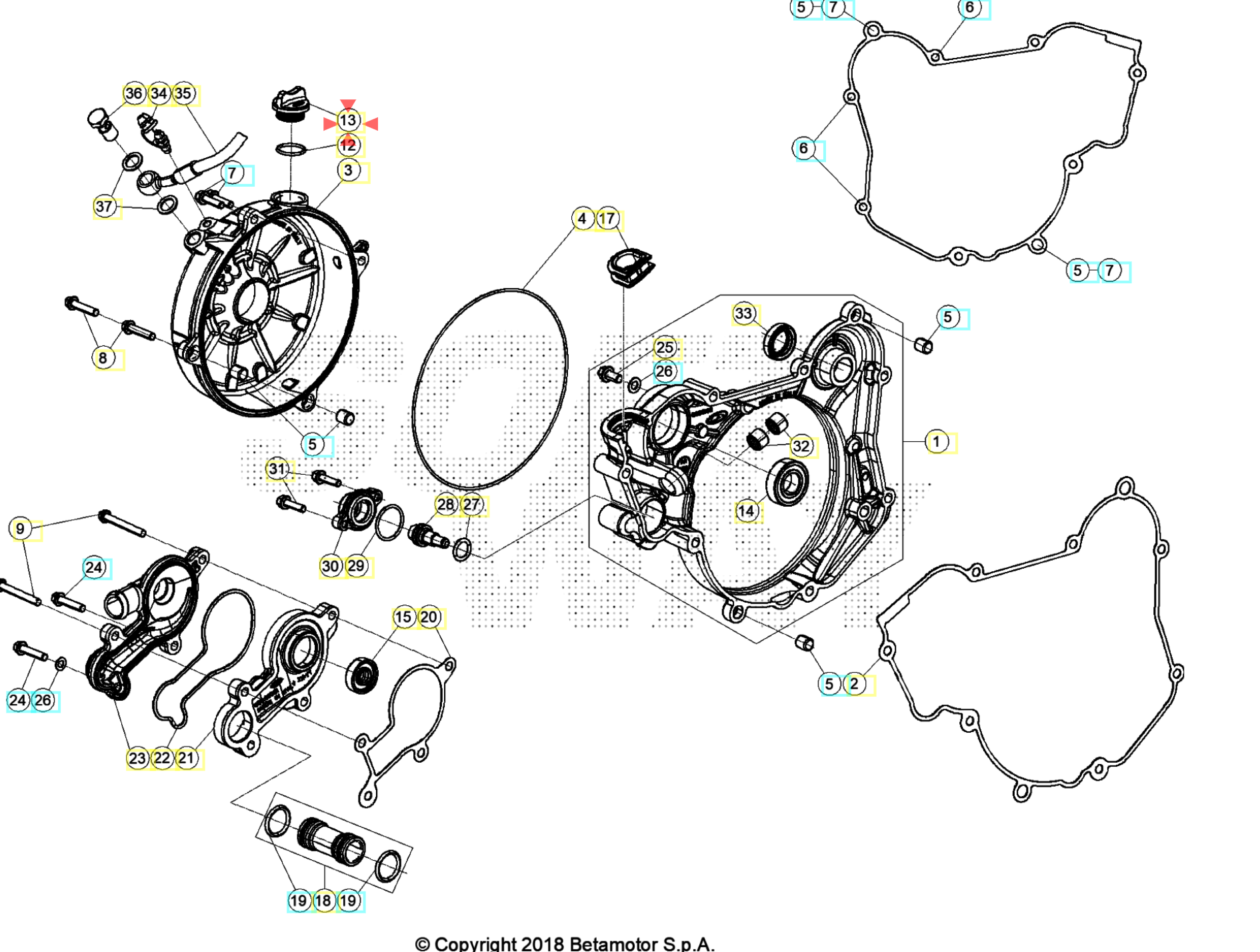 Oil Filling Cap Race Beta Orj Yp B10-3
