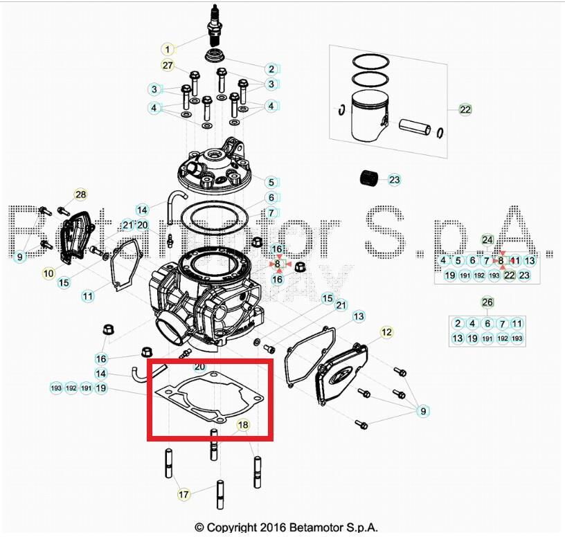 Silindir Alt Conta Beta Orj Yp B8-3