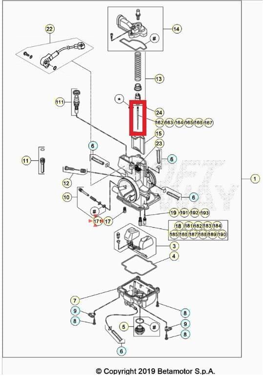 Jet Needle Keıhın Nozk Beta Orj Yp B11-2