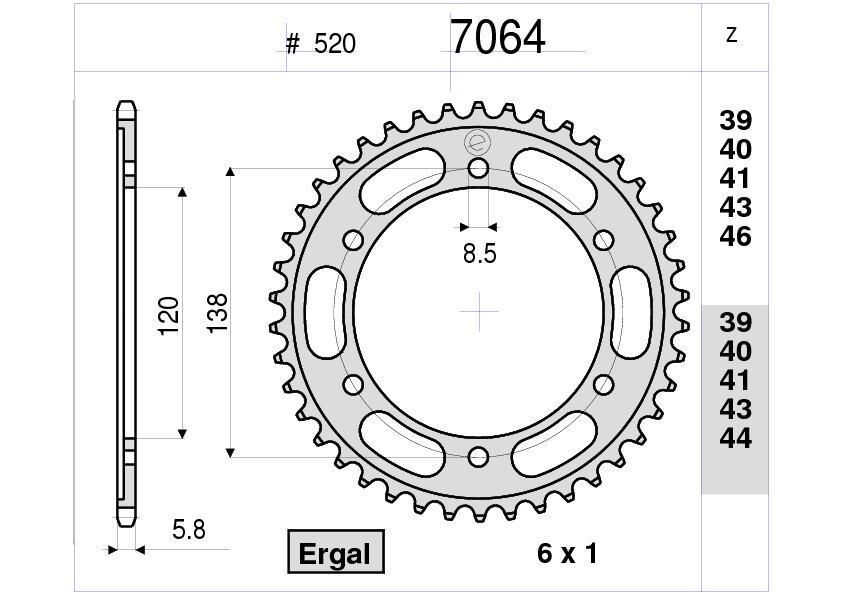 Honda 250 Cbr Ognıbene Arka Dişli 38T