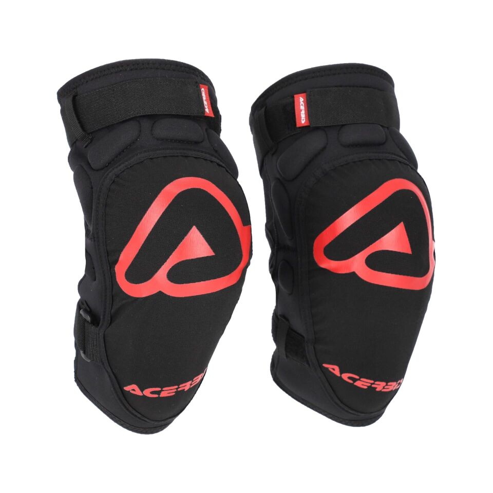 Acerbis X-Knee Soft Çocuk Dizlik Siyah Kırmızı