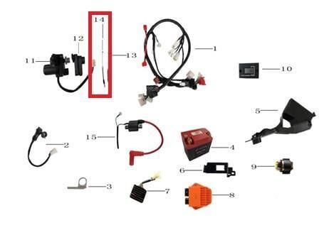 Kayo Kt 250 Motor Kablosu