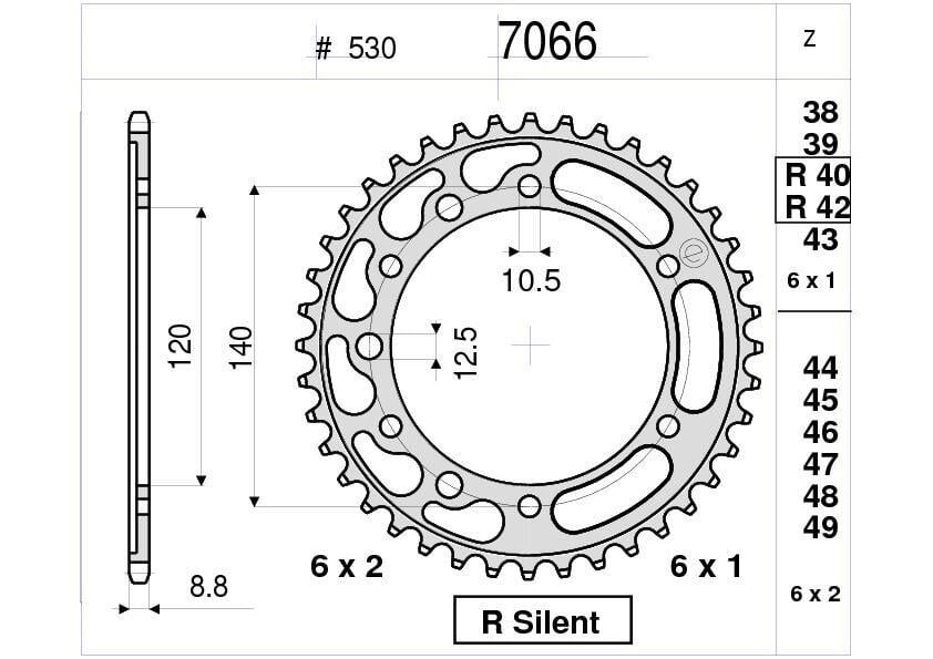 Kawasakı Ognıbene Arka Dişli 38T