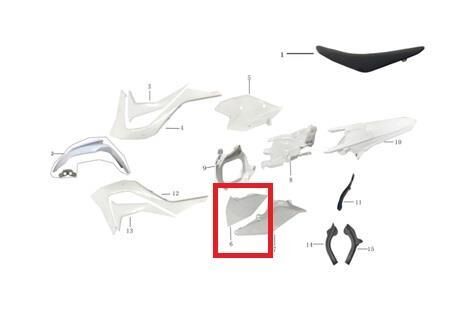 Kayo Kt 250 Hava Filtresi Sol Üst Koruma Kapağı