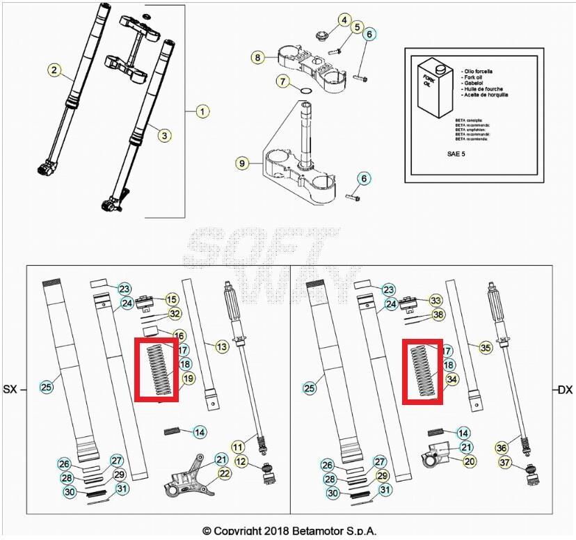 Front Fork Sprıng Beta Orj Yp